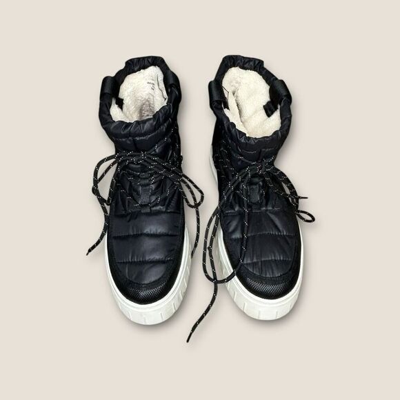 J/Slides Women’s Roberta Platform in Black Size 9 - Picture 3 of 9